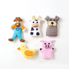 Load image into Gallery viewer, Old MacDonald Farm Animals A, Finger Puppet Set