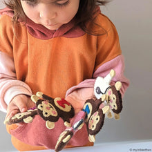 Load image into Gallery viewer, Five Little Monkeys, Finger Puppet Set
