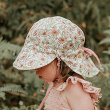 Load image into Gallery viewer, &#39;Lounger&#39; Baby Reversible Flap Sun Hat | Poppy/Rosa