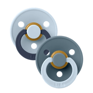 BIBS Pacifier Size 1 | 0-6M | Round Natural Rubber Teat
