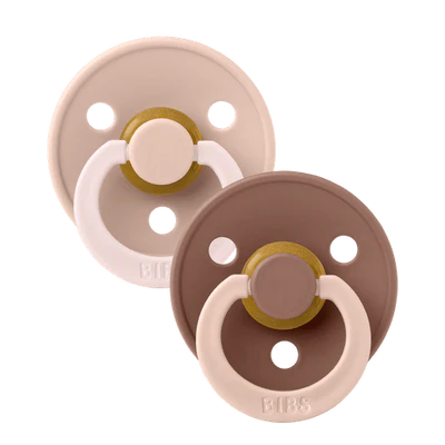 BIBS Pacifier Size 3 | 18M+ | Round Natural Rubber Teat