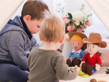 Load image into Gallery viewer, Ruby Farmer Cuddle Doll