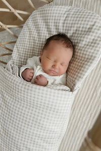 Wool Wrap Beige Gingham
