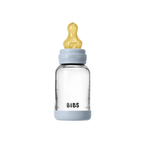 Glass Baby Bottle Complete Set Latex | Baby Blue 120ml