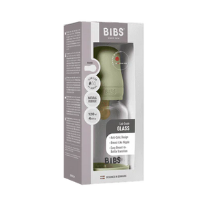 Glass Baby Bottle Complete Set Latex | Sage 120ml
