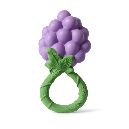 Natural Rubber Grape Rattle Toy