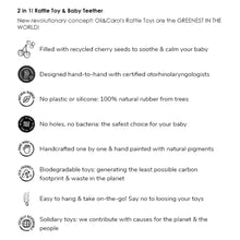 Load image into Gallery viewer, Natural Rubber Grape Rattle Toy