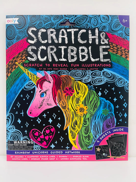 Scratch and Scribble Kit | Unicorns