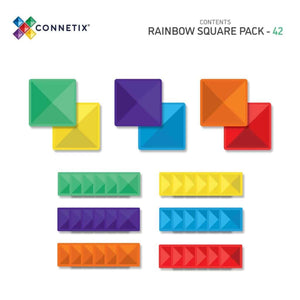 Rainbow Square Pack 42pc