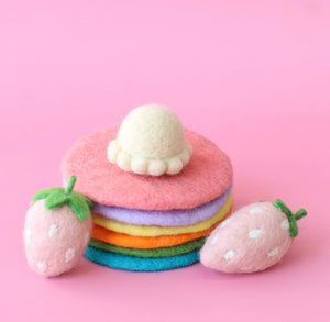 Rainbow Pancake Stack 9pc