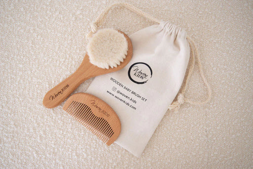 Wooden Baby Brush Set