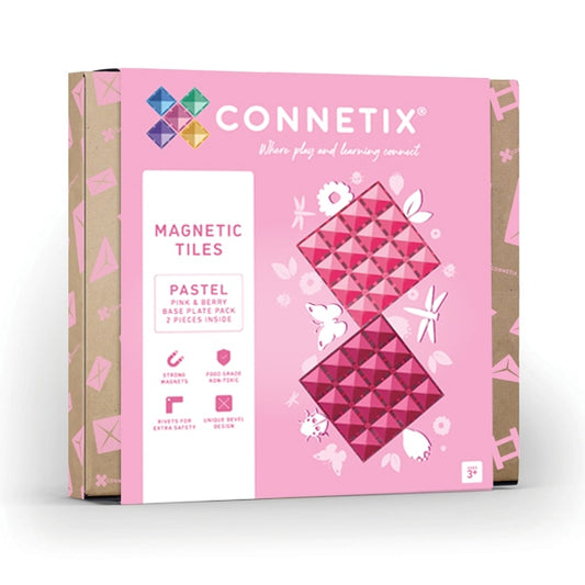Pastel Pink and Berry Base Plate 2pc