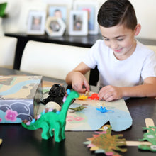 Load image into Gallery viewer, Dinosaur Craft Activity Box