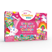 Load image into Gallery viewer, Unicorn and Fairy Collage Activity Box