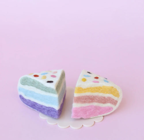 Confetti Rainbow Cake Slices | 2pc
