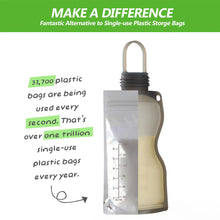 Load image into Gallery viewer, Silicone Milk Storage Bag (260ml) 2pc