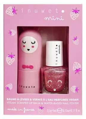 Strawberry Lip Balm and Nail Polish Duo