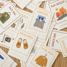 Load image into Gallery viewer, 72 Daily Routine Cards + Display Stand