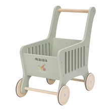Load image into Gallery viewer, Wooden Play Shopping Cart