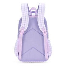 Load image into Gallery viewer, Lilac Gingham Campus School Backpack 2.0