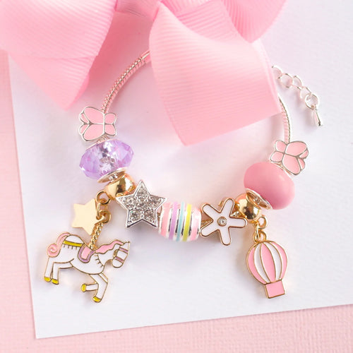 Unicorn Carousel Charm Bracelet