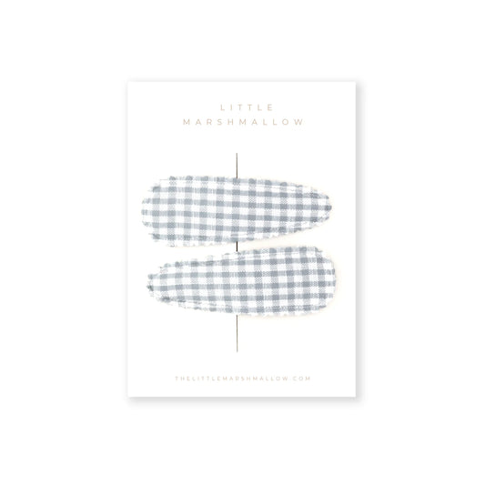 Clip | Misty Blue Check