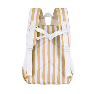 Mustard Stripe Mini Daycare/Toddler Backpack