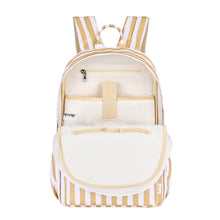 Load image into Gallery viewer, Mustard Stripe Junior Kindy/School Backpack