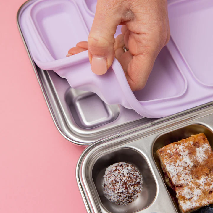 5 Compartment Leakproof Stainless Steel Lunch Box | Soft Lilac