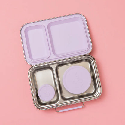 Two Compartment Leakproof Lunch Box | Soft Lilac
