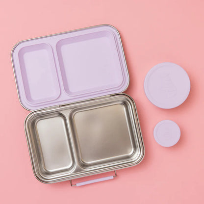 Two Compartment Leakproof Lunch Box | Soft Lilac