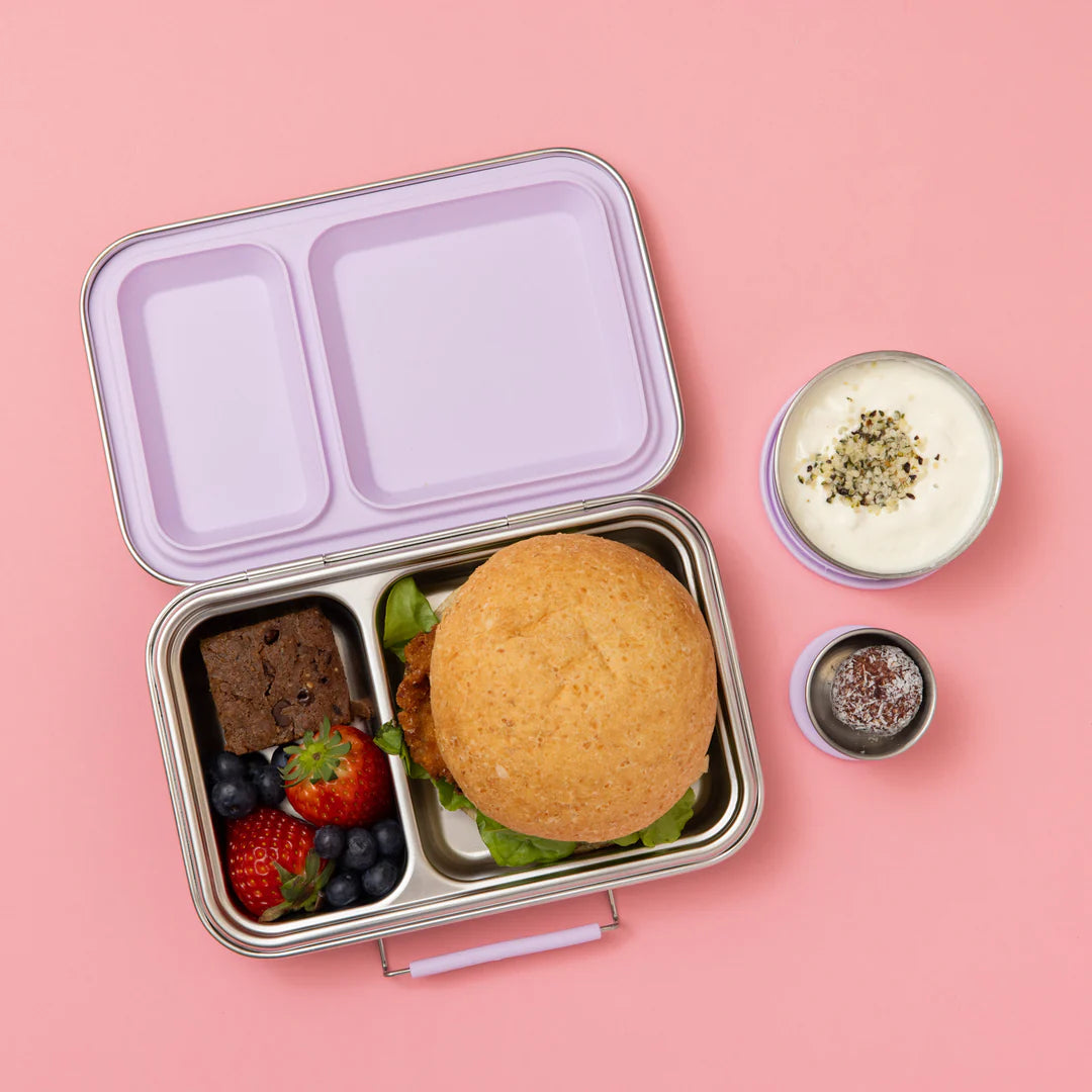 Two Compartment Leakproof Lunch Box | Soft Lilac