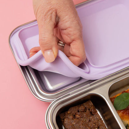 Two Compartment Leakproof Lunch Box | Soft Lilac