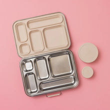 Load image into Gallery viewer, 5 Compartment Leakproof Stainless Steel Lunch Box | Oatmeal