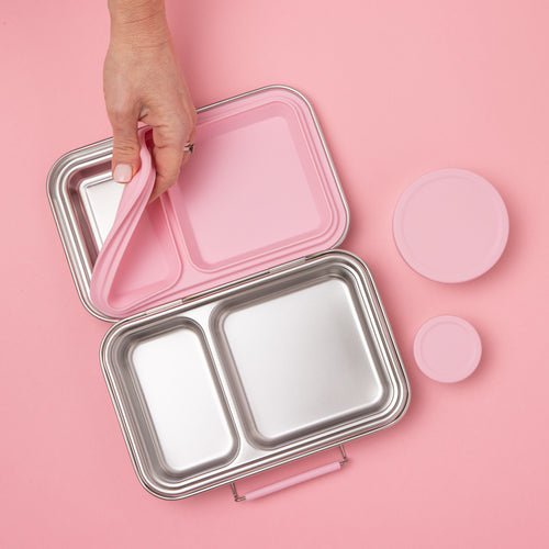 Two Compartment Leakproof Lunch Box | Pink