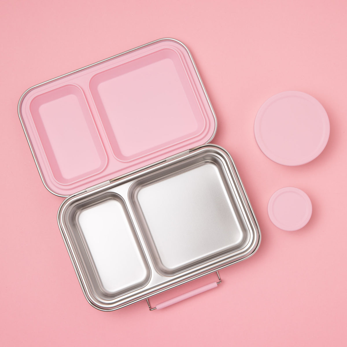Two Compartment Leakproof Lunch Box | Pink