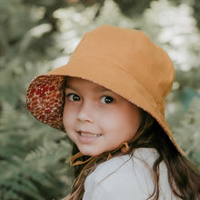 Load image into Gallery viewer, &#39;Wander&#39; Reversible Panelled Bucket Hat | Melody/Maize