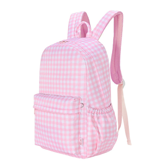 Pink Gingham Junior Kindy/School Backpack