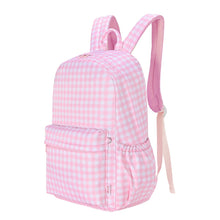 Load image into Gallery viewer, Pink Gingham Junior Kindy/School Backpack