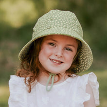 Load image into Gallery viewer, Kids Ponytail Bucket Sun Hat | Grace