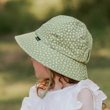 Load image into Gallery viewer, Kids Ponytail Bucket Sun Hat | Grace