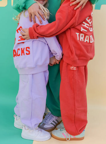 Good Tracky Dacks | Red/Cream