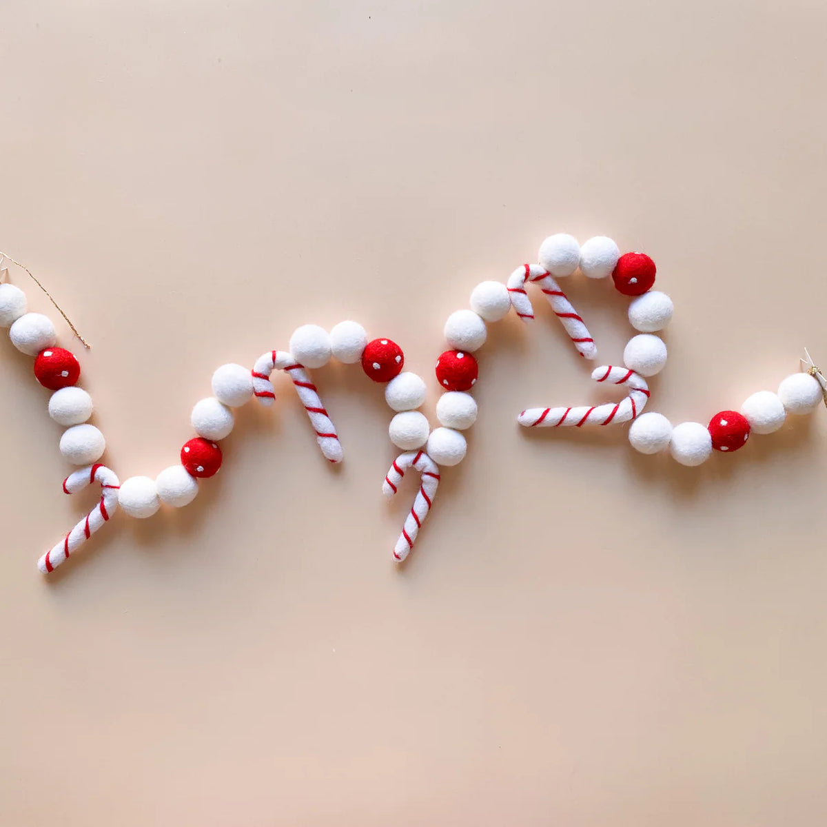 Candy Cane Garland | Red