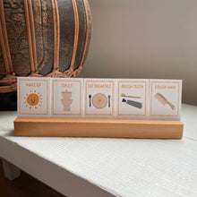 Load image into Gallery viewer, 72 Daily Routine Cards + Display Stand