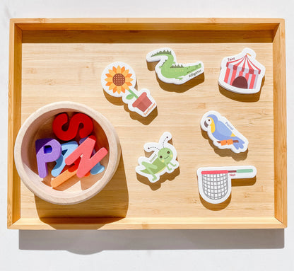 Magnetic Objects and Letters