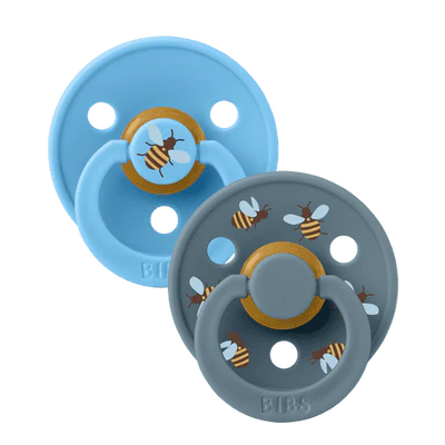 BIBS Pacifier Size 3 | 18M+ | Round Natural Rubber Teat