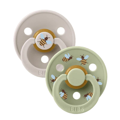 BIBS Pacifier Size 3 | 18M+ | Round Natural Rubber Teat