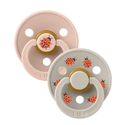 BIBS Pacifier Size 3 | 18M+ | Round Natural Rubber Teat