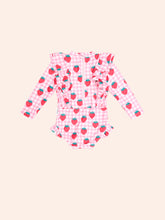 Load image into Gallery viewer, Strawberry Check Frill Swimsuit