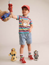 Load image into Gallery viewer, Vintage Stripe Hux Tee
